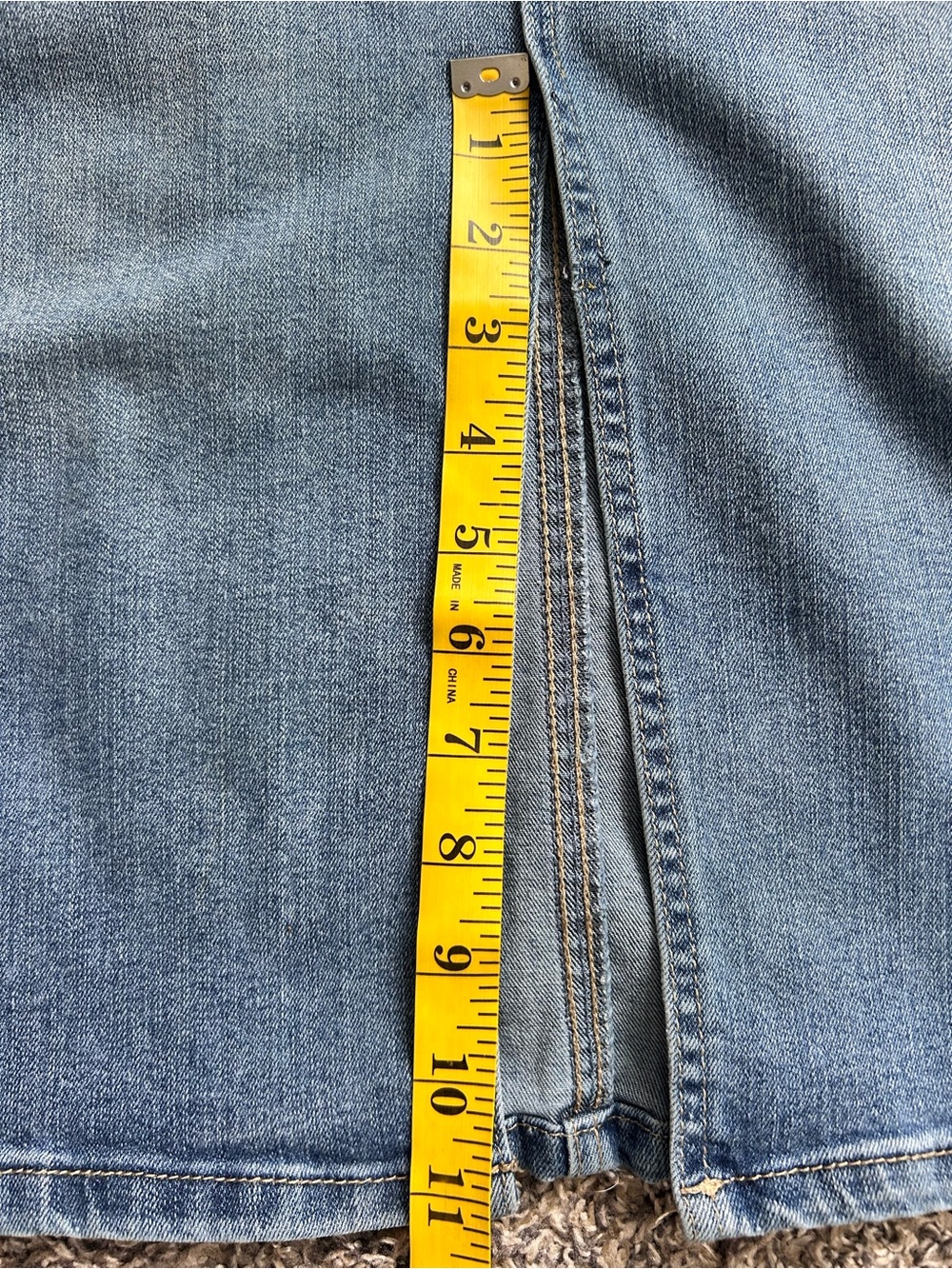 Rachel Zoe Maxi Pencil Line Denim Skirt Size 6 - Picture 7 of 8